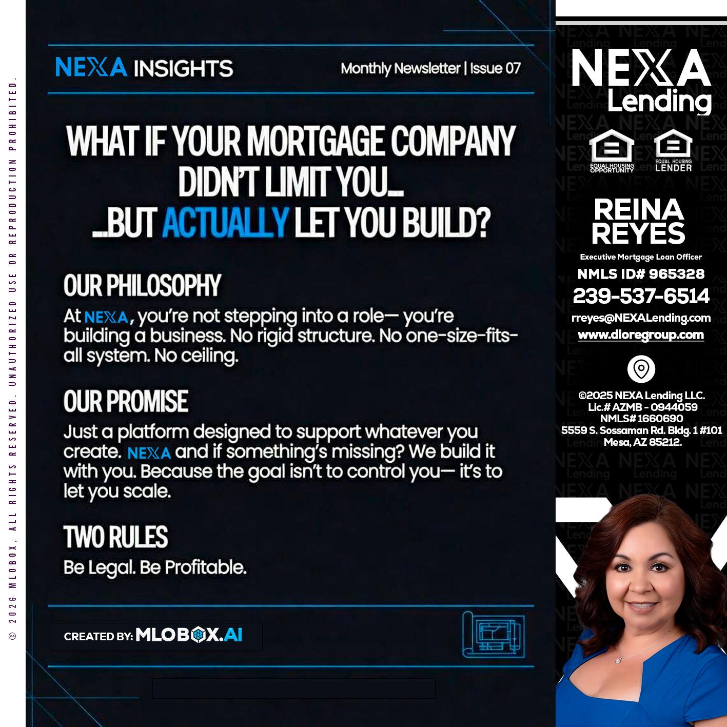 NEXA INSIGHTS - Reina Reyes -Executive Mortgage Loan Officer