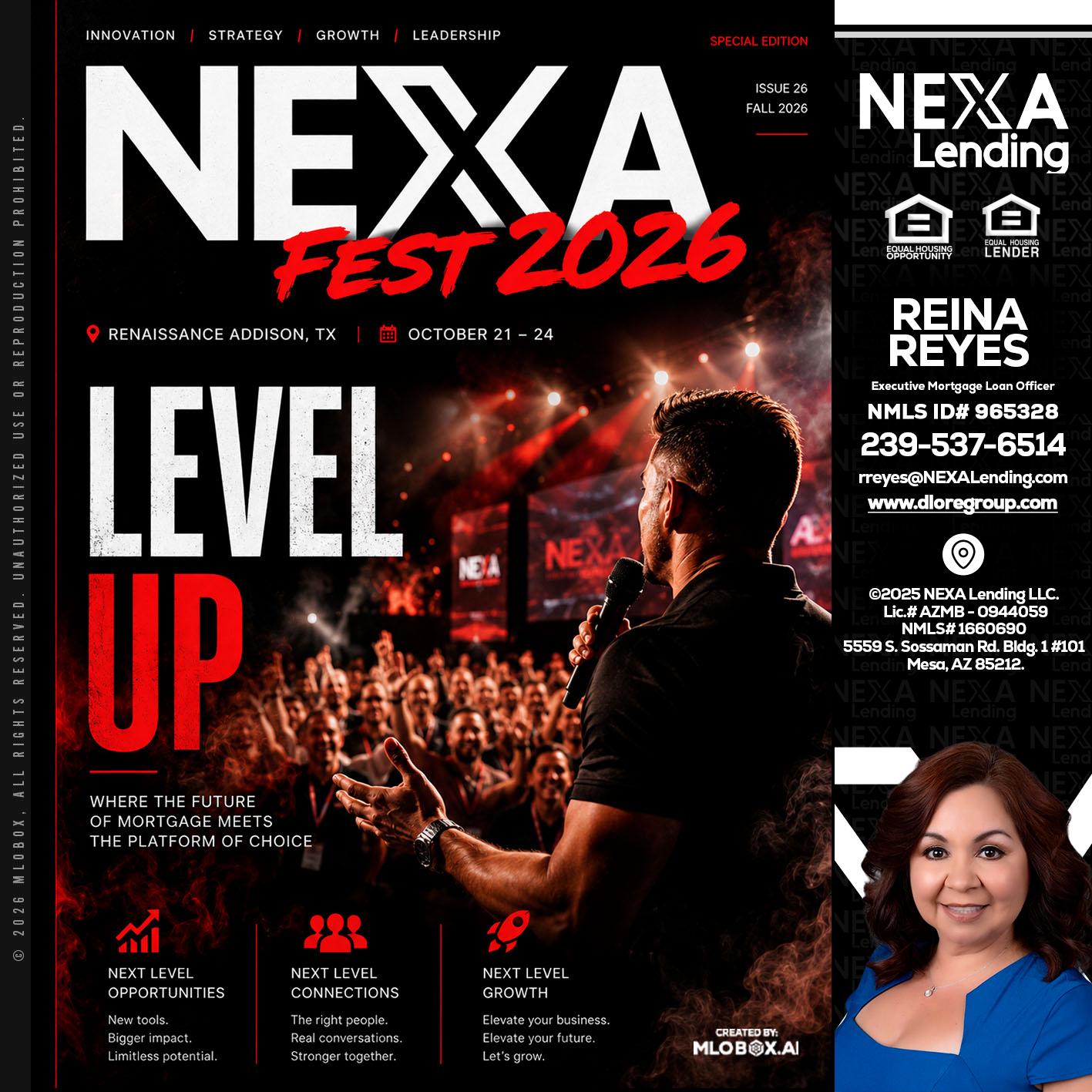 NEXA FEST 2026 - Reina Reyes -Executive Mortgage Loan Officer