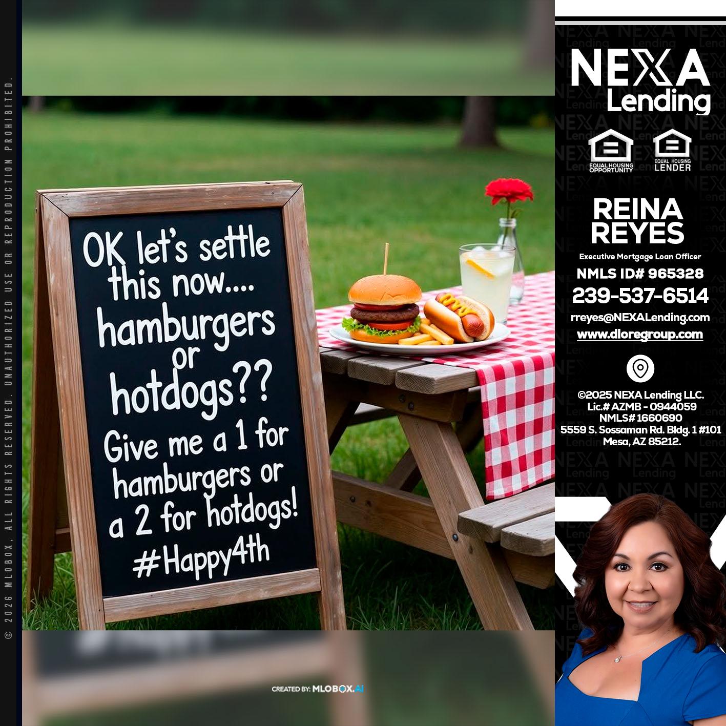 let settle this - Reina Reyes -Executive Mortgage Loan Officer