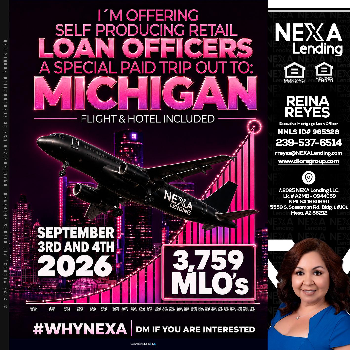 MICHIGAN TRIP - Reina Reyes -Executive Mortgage Loan Officer